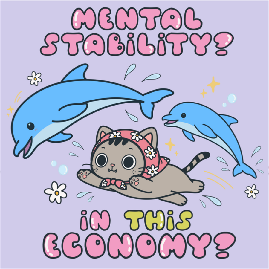 A rare sighting of emotional stability, immediately disrupted by the economy.