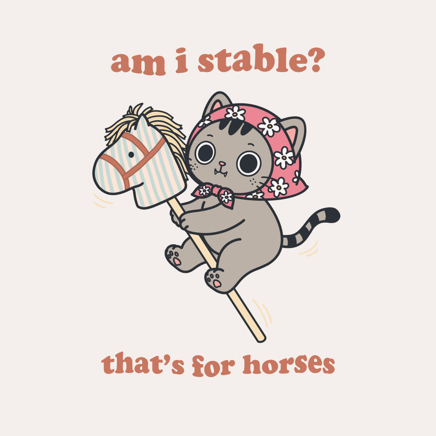 AM I STABLE? A philosophical question best redirected to a horse.